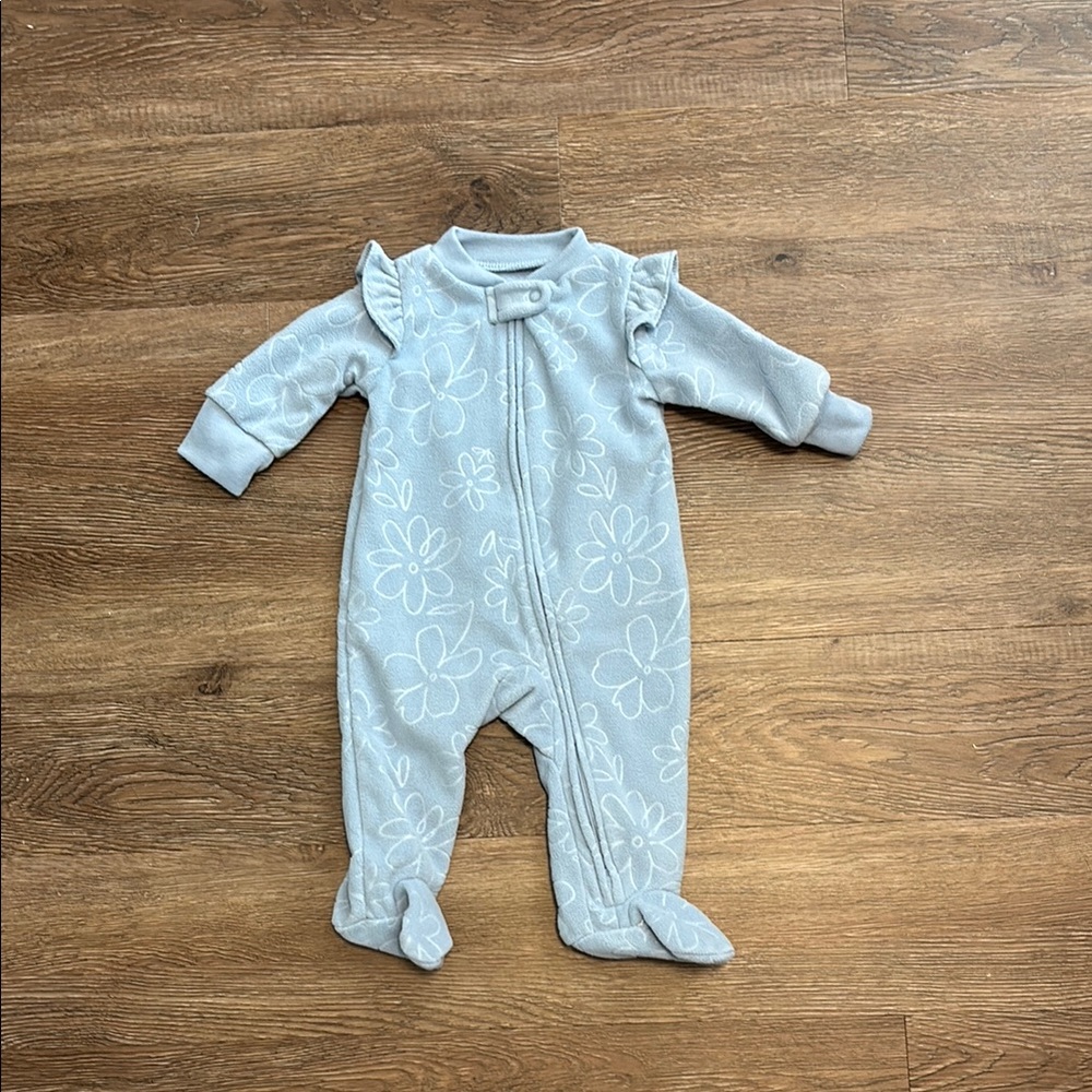 nwot carters fuzzy flower onesie